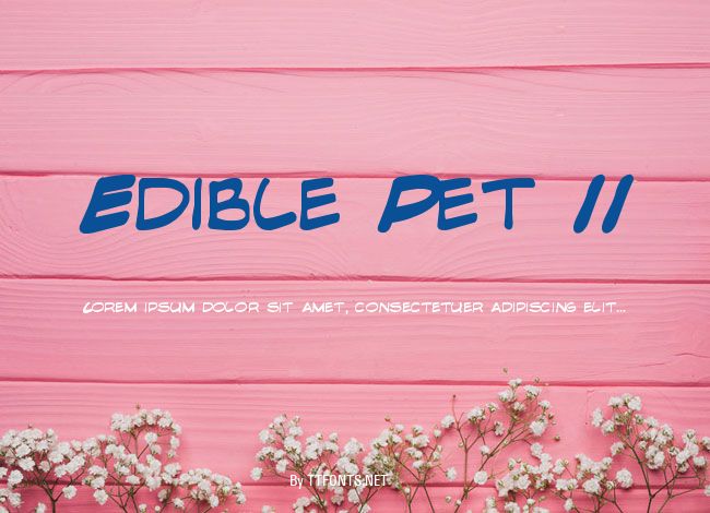 Edible Pet II example